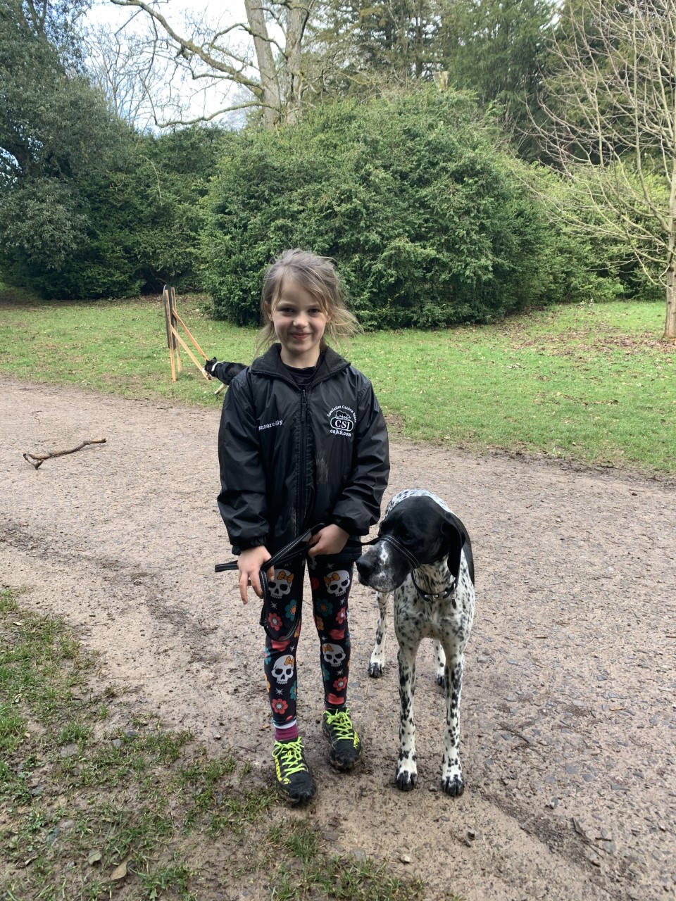 Maddi was testing her new CSJ coat out at a canicross event today… such a smart coat! 